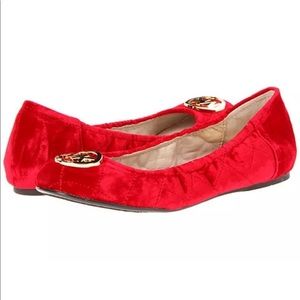 Michael Kors Fulton Quilted Velvet Flats